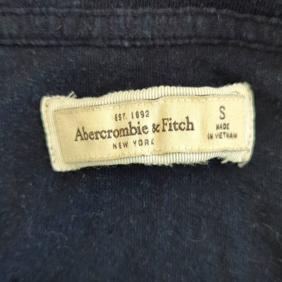 Abercrombie and Fitch long sleeve navy top - Picture 2 of 3